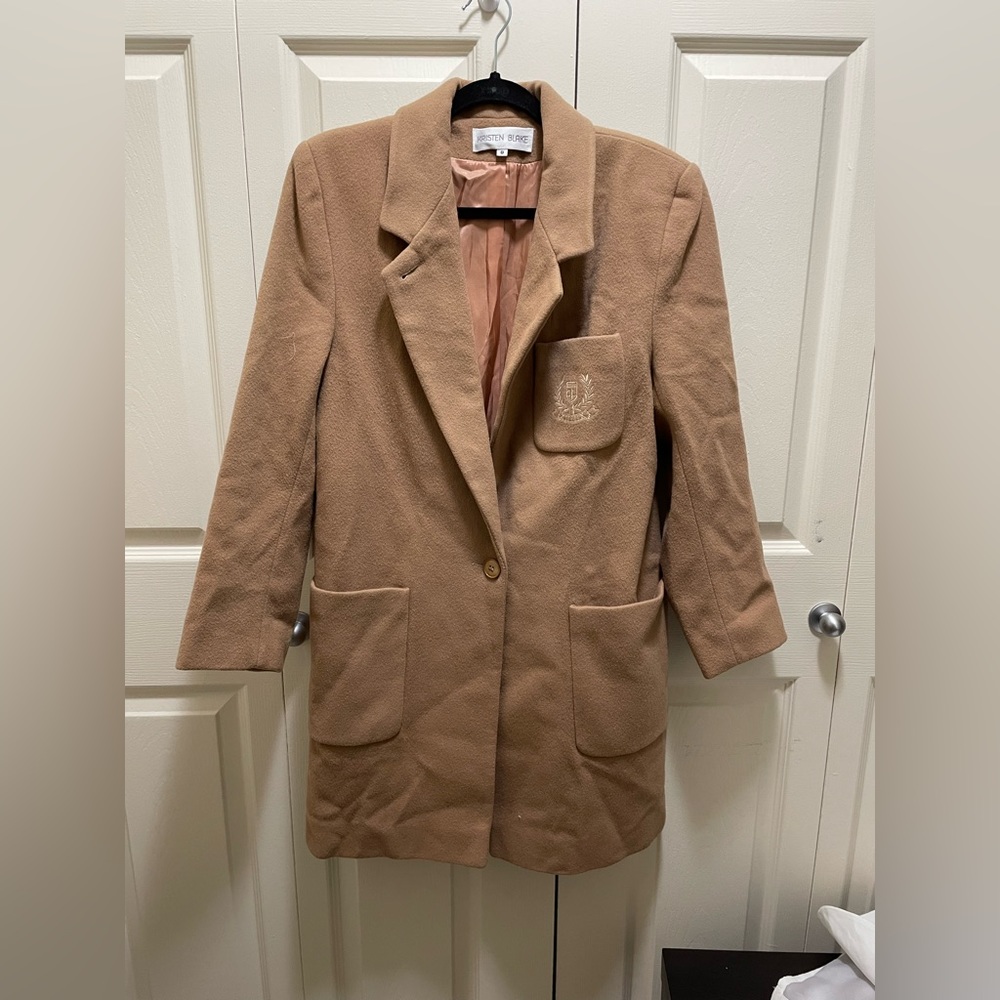 Kristin Blake Camel 100% Wool Coat